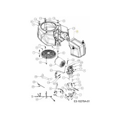 Luftfilterabdeckung 631-05427 Original MTD | NewgardenParts.com