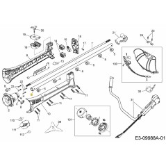 Carter d'arbre de transmission 092.63.890 d'origine MTD