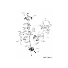 STEERING ROD 617-04096A ORIGINAL MTD