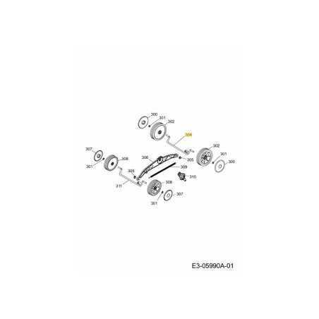 Assale posteriore saldato 40s C 4970047F ORIGINALE MTD | NewgardenParts.com