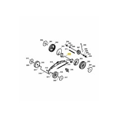 asse motore 4975038 ORIGINALE MTD | NewgardenParts.com