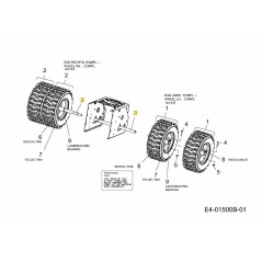 ASSALE POSTERIORE 711-04606A ORIGINALE MTD | NewgardenParts.com