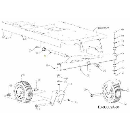 Arbre d'essieu 711-04228 d'origine MTD | NewgardenParts.com