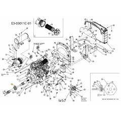 SHAFT, AUXILIARY 717-04193 ORIGINAL MTD