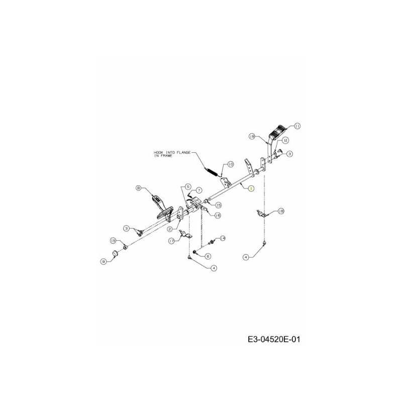 SHF ASM NX9 PEDAL CVT DA ESSERE 647-04152D-Z ORIGINALE MTD