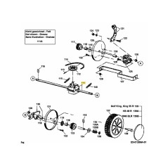 Gruppo ingranaggi con albero e puleggia 617-0005 ORIGINALE MTD