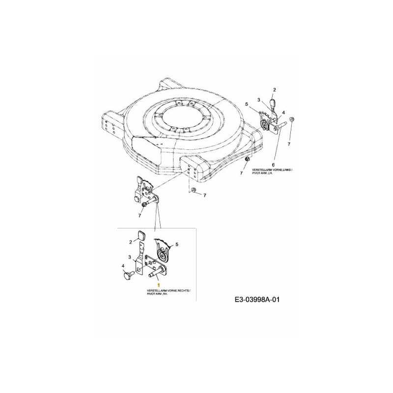 ARM ASM PIVOT HSLA EXP 687-02437 ORIGINALE MTD