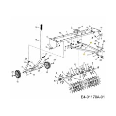 leva di comando AF-23914 ORIGINALE MTD | NewgardenParts.com