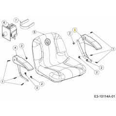 ARM:SEAT:LH:HI BACK:PREM 757-05045 ORIGINAL MTD | NewgardenParts.com