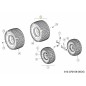 ASM:WHL COMP 18x9.5 OFFSET HUB 734-04523AOG ORIGINAL MTD