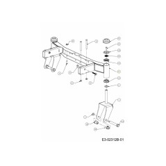 EJE DELANTERO 603-05134-CY ORIGINAL MTD