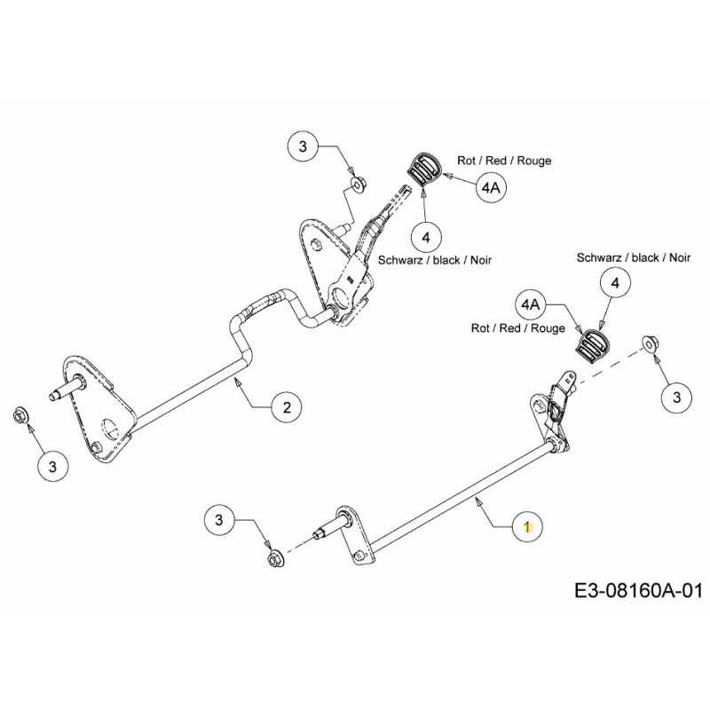 FRONT AXLE ASSY. 611-05005 ORIGINAL MTD