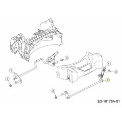 ESSIEU AVANT 611-05022 D'ORIGINE MTD | NewgardenParts.com