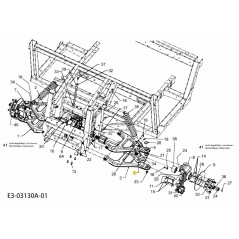 ENSEMBLE D'ESSIEU - POULIE DE LIAISON 611-04071A MONTÉ D'ORIGINE | NewgardenParts.com