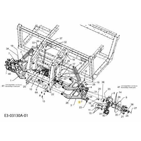 CONJ. DE EJE - RUEDA LOCA 611-04071A ORIGINAL MTD | NewgardenParts.com