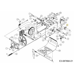SPAZZATRICE PER PRATO CON ASSALE FRENO 681-05019 ORIGINALE MTD | NewgardenParts.com