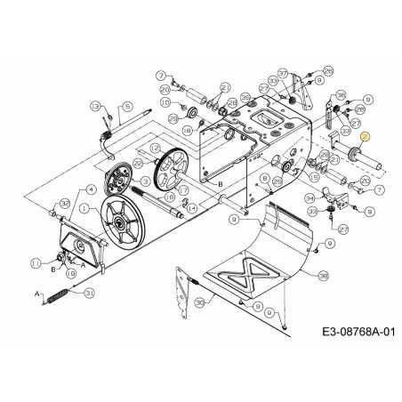 ESSIEU DE FREIN BALAYEUSE À GAZON 681-05019 ORIGINAL MTD | NewgardenParts.com