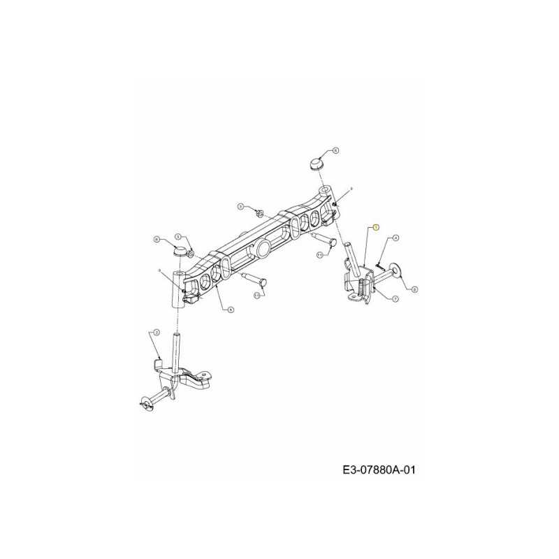 AXLE ASSY.LH.750 DIA. 638-0019A ORIGINAL MTD