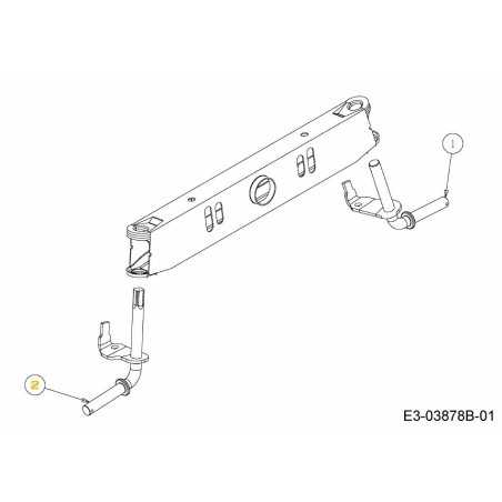 FRONT AXLE ASSY. R.H. BLACK 638-04008637 ORIGINAL MTD | NewgardenParts.com