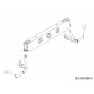 Vorderachse rechts, schwarz, 638-04008637, Original MTD
