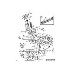 Vorderachse rechts 3,32 x 4,07 17584A637 Original MTD | NewgardenParts.com