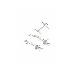 REAR AXLE 42 CM PAINTED BLACK 4212042F ORIGINAL MTD | NewgardenParts.com