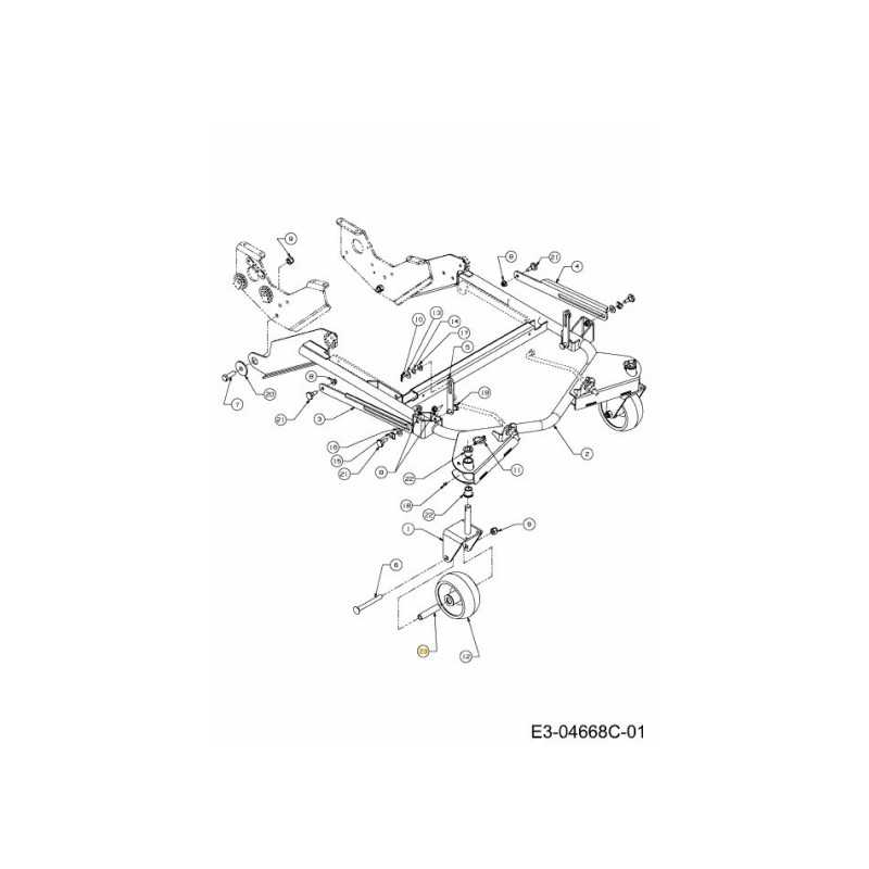 ASSALE-RUOTA ORIZZONTALE 750-3222 ORIGINALE MTD