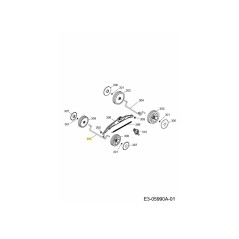 EJE DELANTERO 4970045F ORIGINAL MTD | NewgardenParts.com