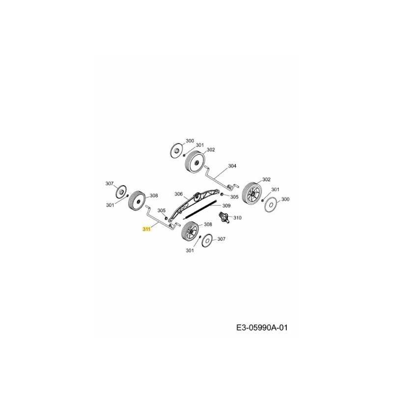 ASSALE ANTERIORE 4970045F ORIGINALE MTD