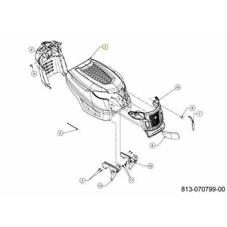 CONJUNTO DE CAPÓ: ESTILO K 683-04441A-R ORIGINAL MTD | NewgardenParts.com