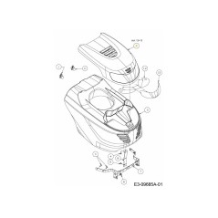 CAPOT ASM : SUPÉRIEUR G-STYLE : NOIR 631-05404 ORIGINAL MTD | NewgardenParts.com