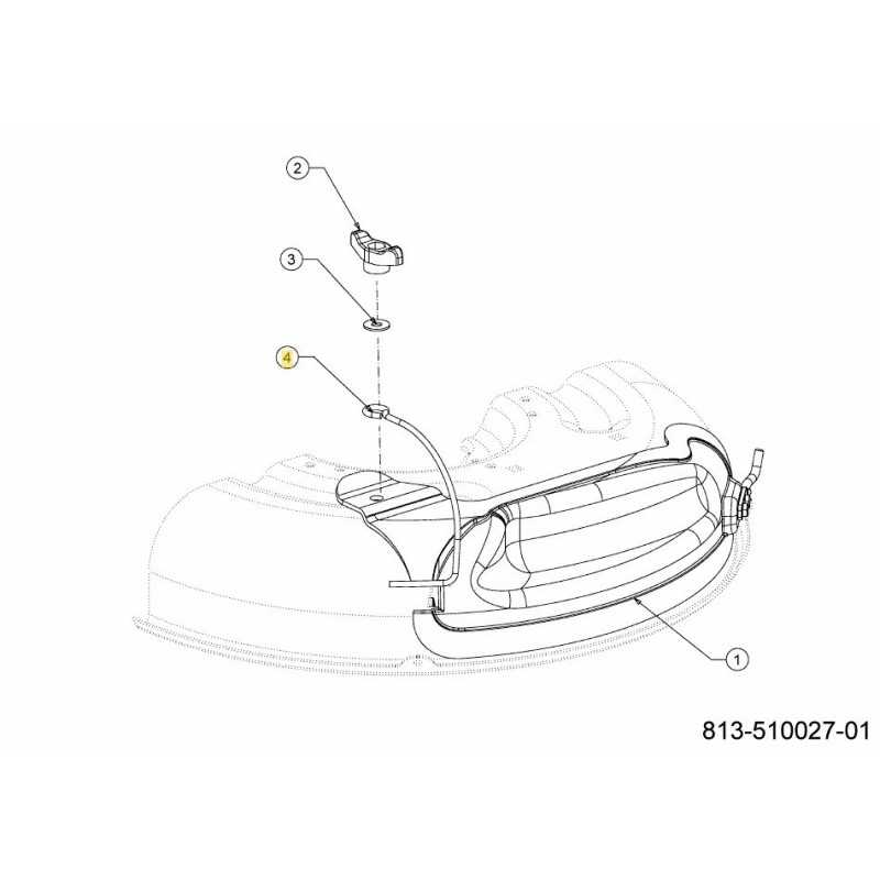 TIGE - SUPPORT DE BOUCHON DE PAILLIS 747-06686 ORIGINAL MTD