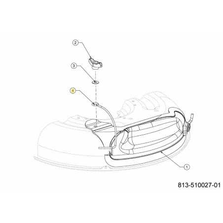 TIGE - SUPPORT DE BOUCHON DE PAILLIS 747-06686 ORIGINAL MTD | NewgardenParts.com
