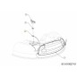 ASTA - SUPPORTO PER TAPPO PACCIAMATURA 747-06686 ORIGINALE MTD