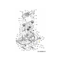 Support de canne ASM 42" à coque française 647-04163 d'origine MTD | NewgardenParts.com