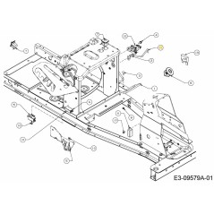 SOPORTE DE BATERÍA 747-06148 ORIGINAL MTD