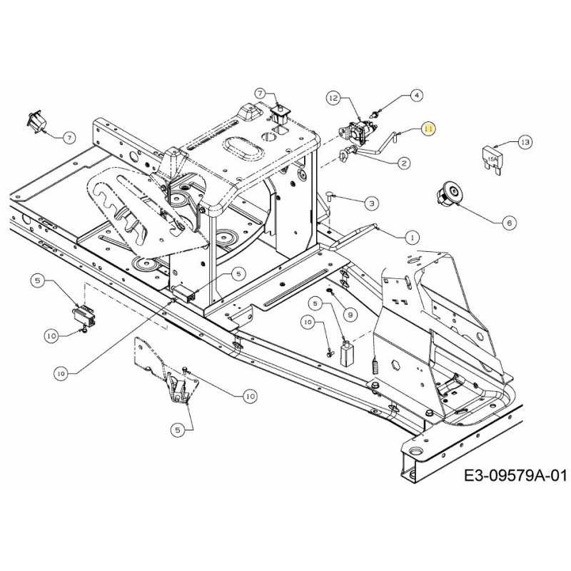 SUPPORT DE BATTERIE 747-06148 ORIGINAL MTD