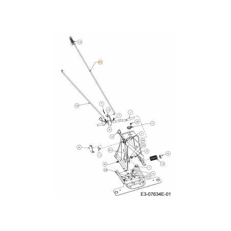 ASTA FRENO 747-06033A ORIGINALE MTD | NewgardenParts.com