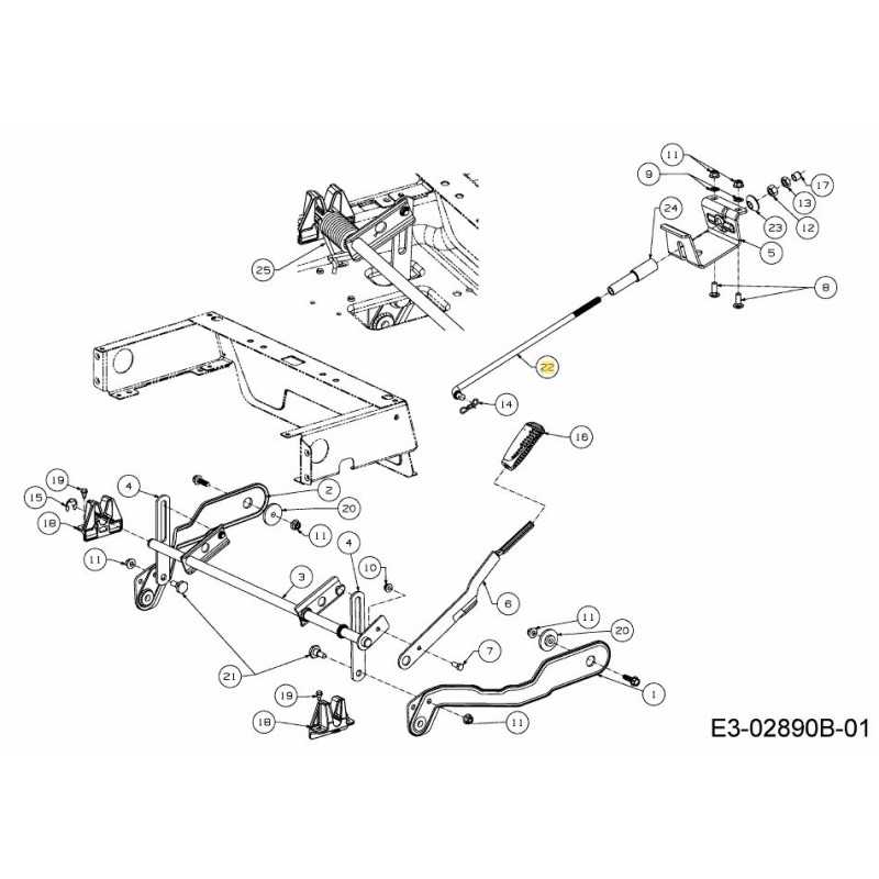 TIGE DE LEVAGE AVANT 747-05552C ORIGINAL MTD
