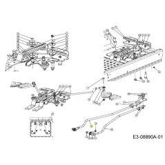 ASTA DI CONTROLLO IDRO SX 747-06496 ORIGINALE MTD | NewgardenParts.com