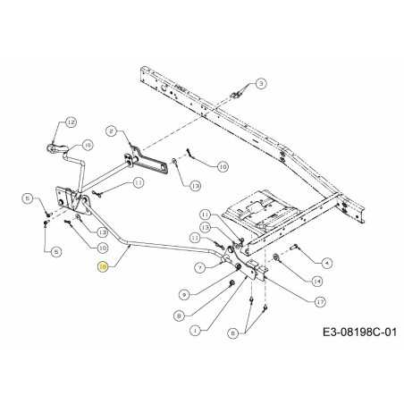 SOLLEVATORE ASTA RH 747-06108 ORIGINALE MTD | NewgardenParts.com