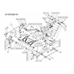 ASTA DI COLLEGAMENTO DI SOLLEVAMENTO DEL PONTE (PONTE DA 60") 01008453 ORIGINALE MTD | NewgardenParts.com