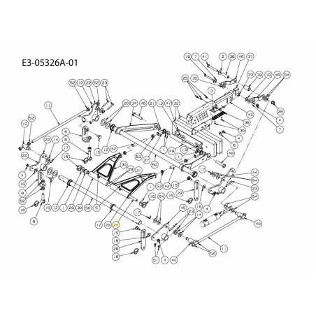ASTA DI COLLEGAMENTO DI SOLLEVAMENTO DEL PONTE (PONTE DA 60") 01008453 ORIGINALE MTD | NewgardenParts.com