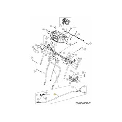 TIRANTE PER ASTA 747-06190A ORIGINALE MTD