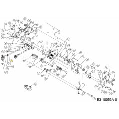 TIGE DE RÉGLAGE 711-05493 ORIGINALE MTD | NewgardenParts.com