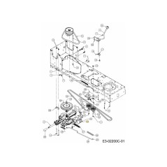 COMMANDE DE LEVAGE À POIGNÉE 747-04146C ORIGINALE MTD | NewgardenParts.com