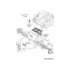 TIGE, SUPPORT DE TRÉMIE 187x23" AF-43926 MONTÉE D'ORIGINE | NewgardenParts.com