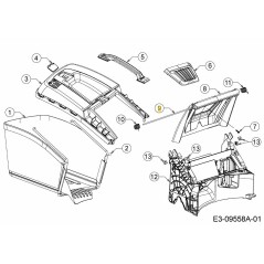 ASTA PERNO RR PORTA 42/46CM 747-05655A ORIGINALE MTD