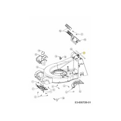 ROD:PIVOT:RR:DOOR:53cm:DM 747-06831-Z ORIGINAL MTD | NewgardenParts.com