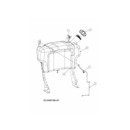 ASTA SUPPORTO SERBATOIO SX 747-05050 ORIGINALE MTD | NewgardenParts.com